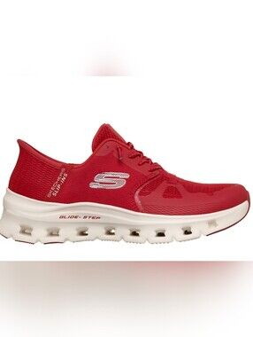 Skechers Glide-Step Red Athletic Sneakers